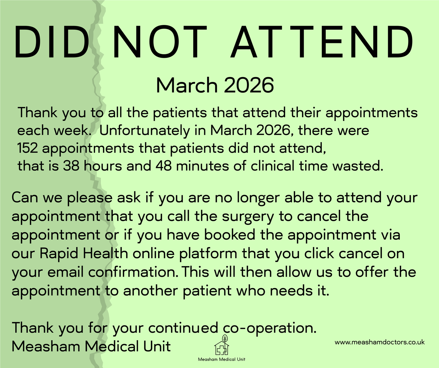 Did Not Attend 2026