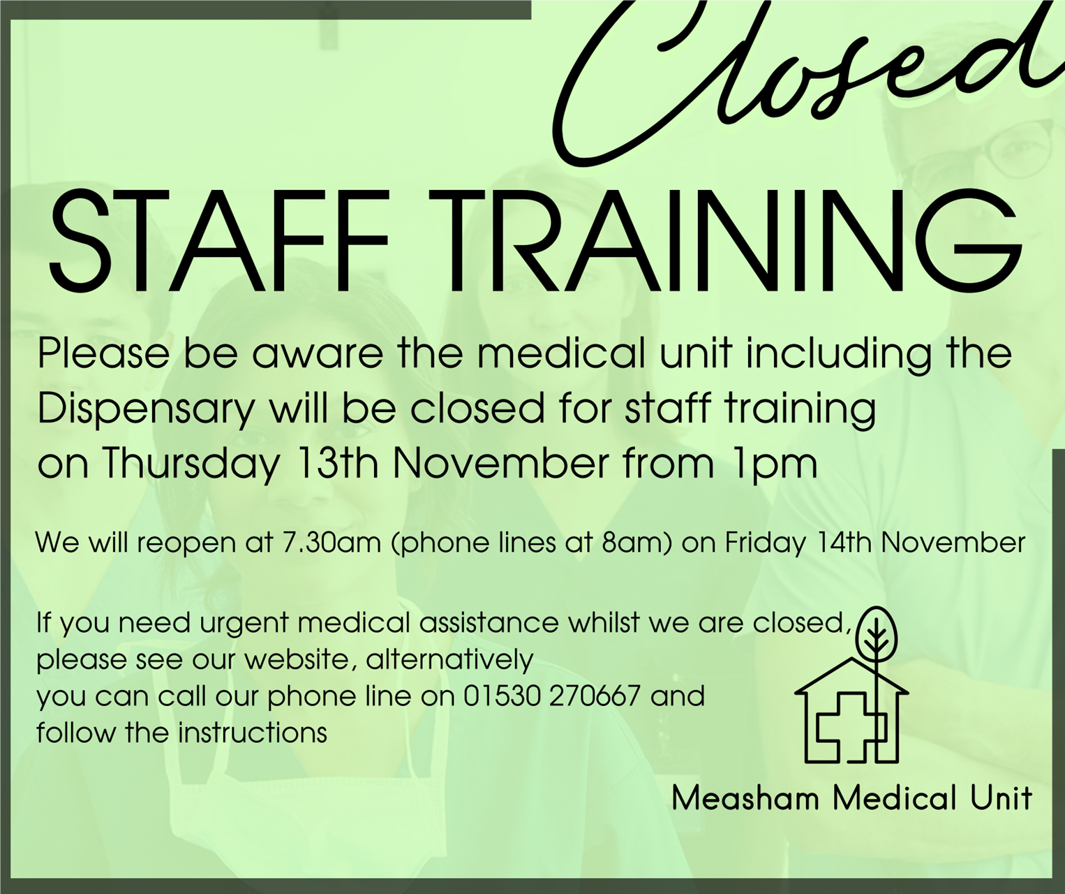 Unit Closure - November 